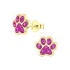 Schmuck23 Sterling Silver Cat & Paw Earrings for Kids - 925 Silver