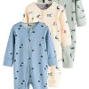 Next Baby Sleepsuit 3-Pack - Printed Nightwear Set