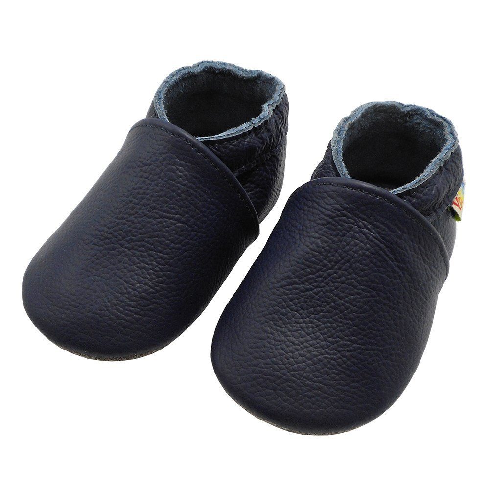Yalion® Genuine Leather Baby Shoes - Soft Crawling, First Walking & Indoor Slippers