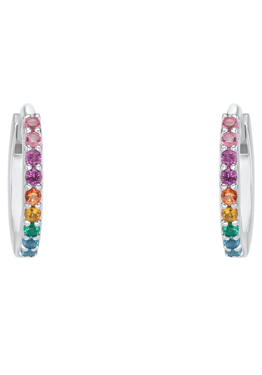 s.Oliver Junior Paar Creolen 2034170, mit Zirkonia (synth)