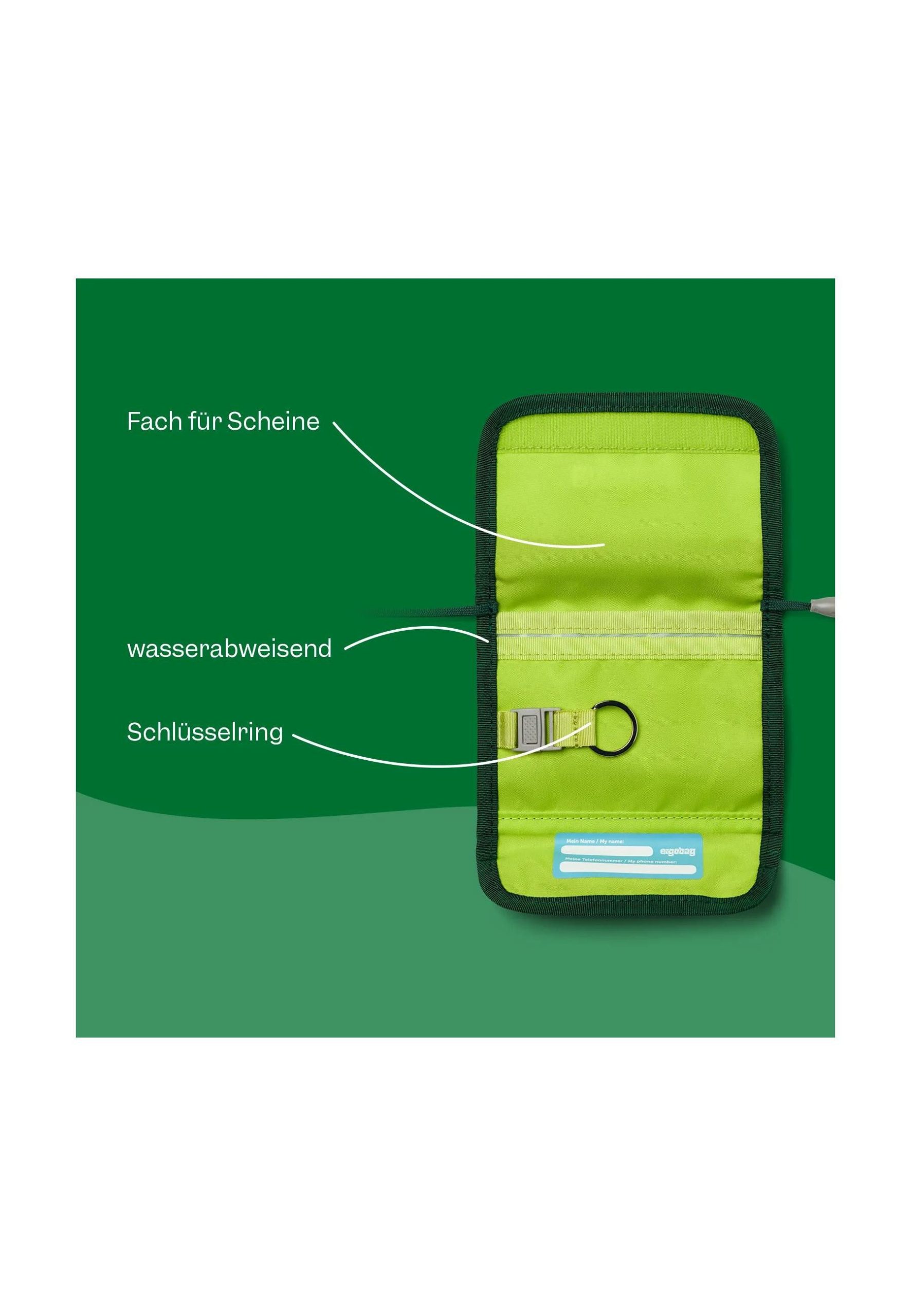 ergobag Neck Pouch Wallet for Kids - WolkenzauBear Pink ergobag Neck Pouch Wallet for Kids - WolkenzauBear Pink