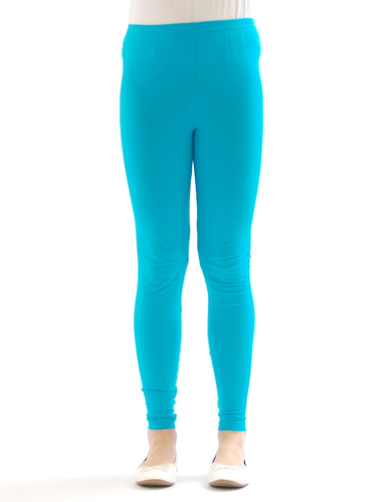 SYS Girl's Leggings: Opaque Cotton Blend - Wide Color Selection