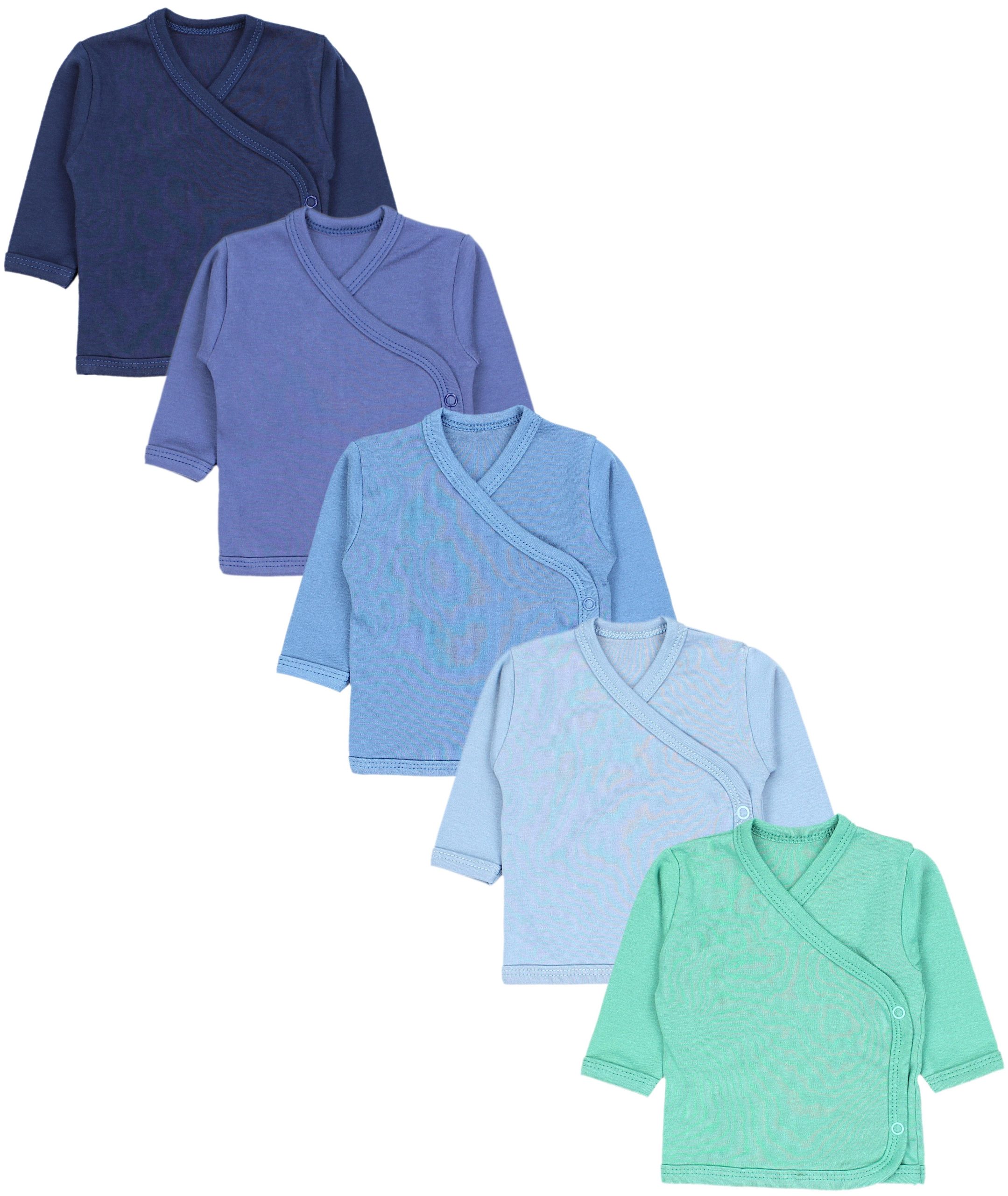 TupTam Wickelshirt TupTam Baby Jungen Langarm Wickelshirt Baumwolle 5er Set