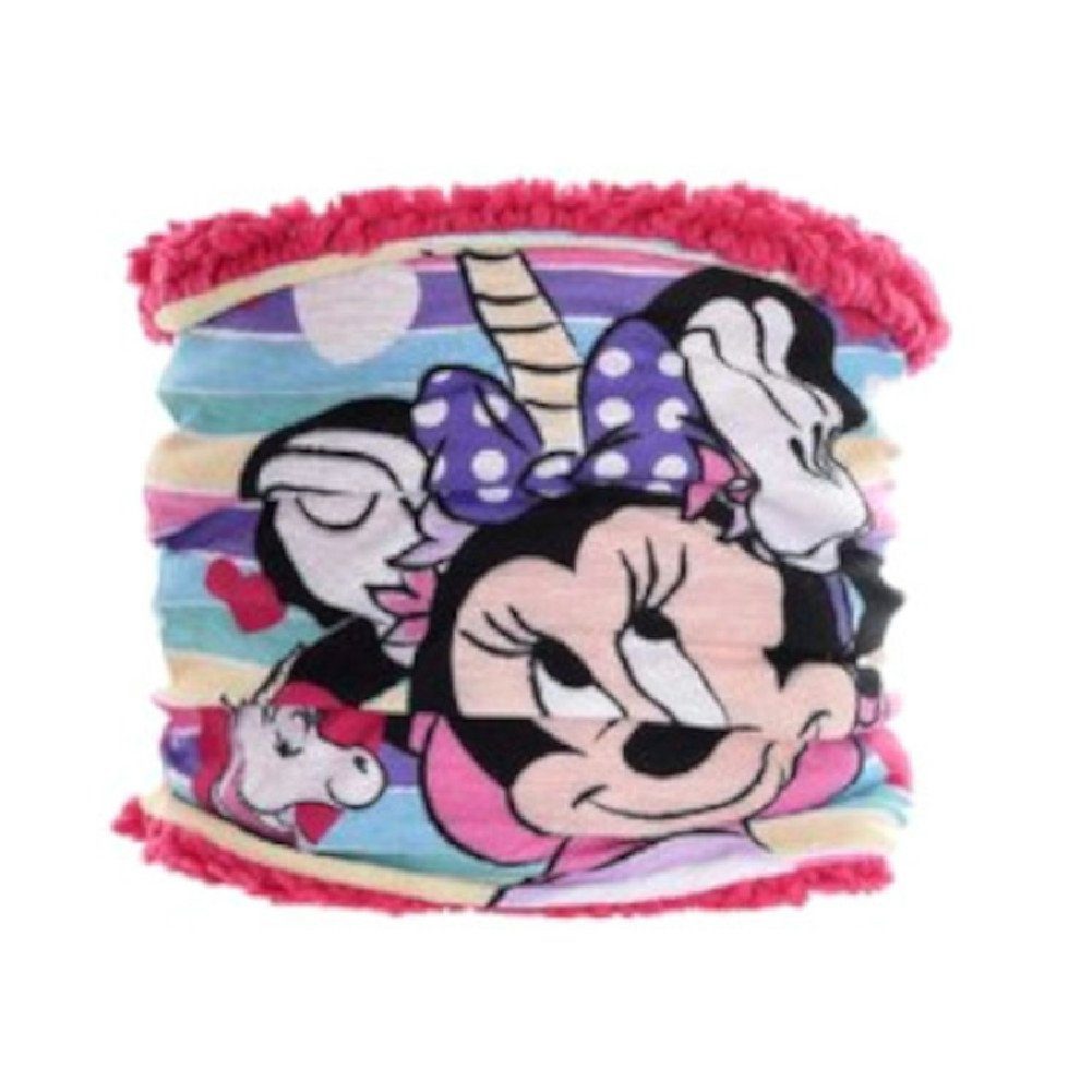 Sun City Minnie Mouse Kids Fleece Winter Set - Hat & Loop Scarf