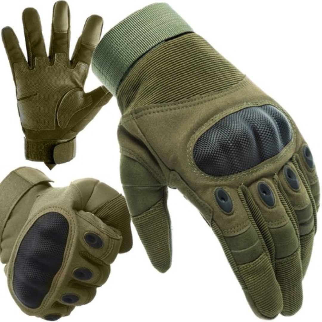 Trizand Tactical Multi-Sport Gloves - L/XL Army Green & Black/Khaki