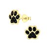 Schmuck23 Sterling Silver Cat & Paw Earrings for Kids - 925 Silver