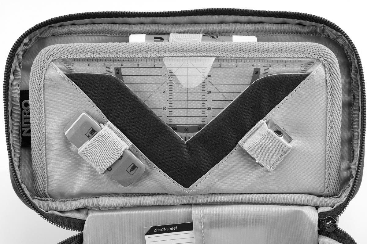 NITRO Federtasche Pencil Case XL, Federmäppchen, Schlampermäppchen, Faulenzer Box, Stifte Etui NITRO Federtasche Pencil Case XL, Federmäppchen, Schlampermäppchen, Faulenzer Box, Stifte Etui