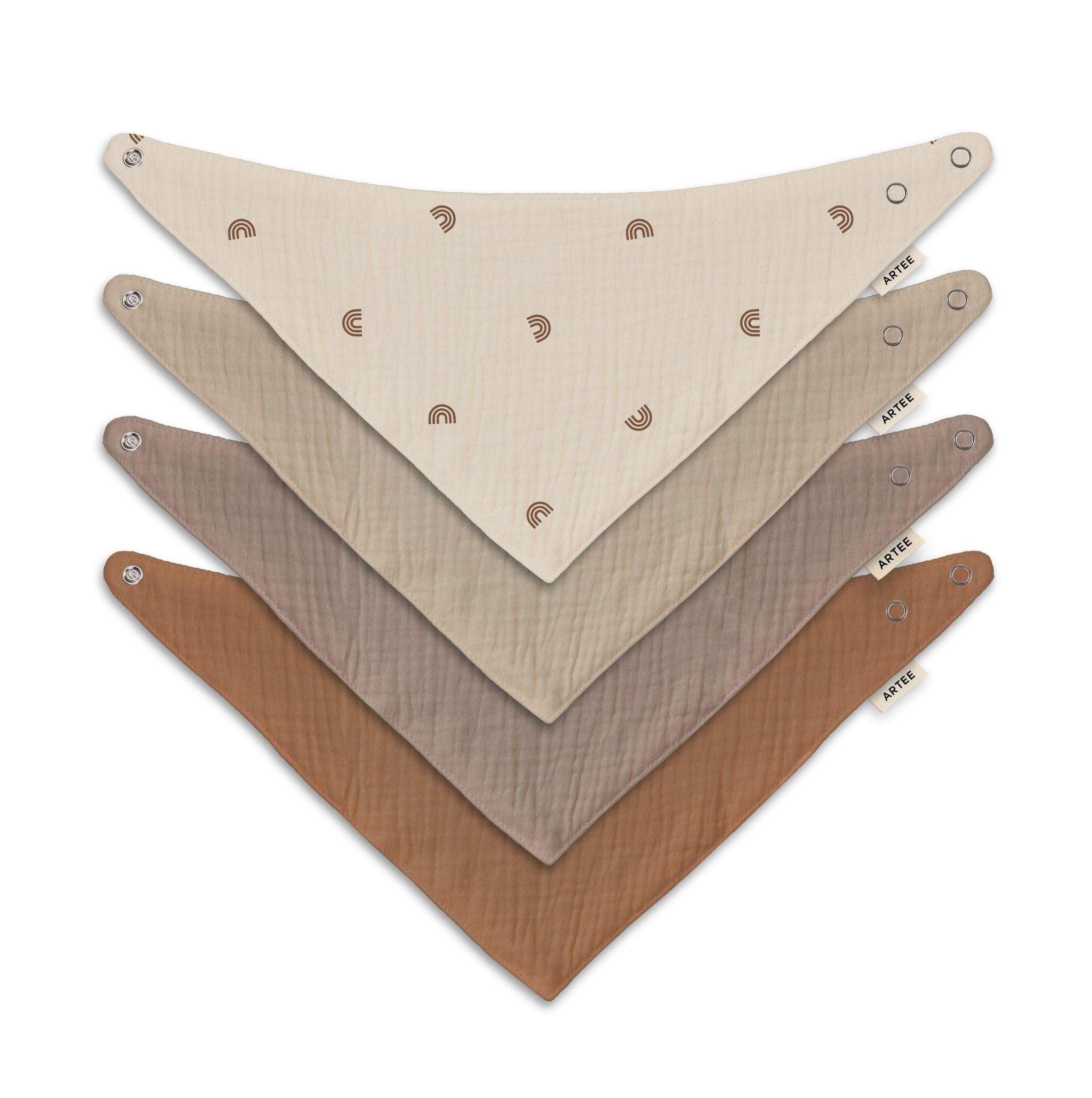 Artee Little Dutch Muslin Bib Set | Soft Organic Cotton Baby Bibs 0-18 Months