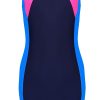 Aquarti Girls' Sporty Swimsuit with Racerback and Leg Cut