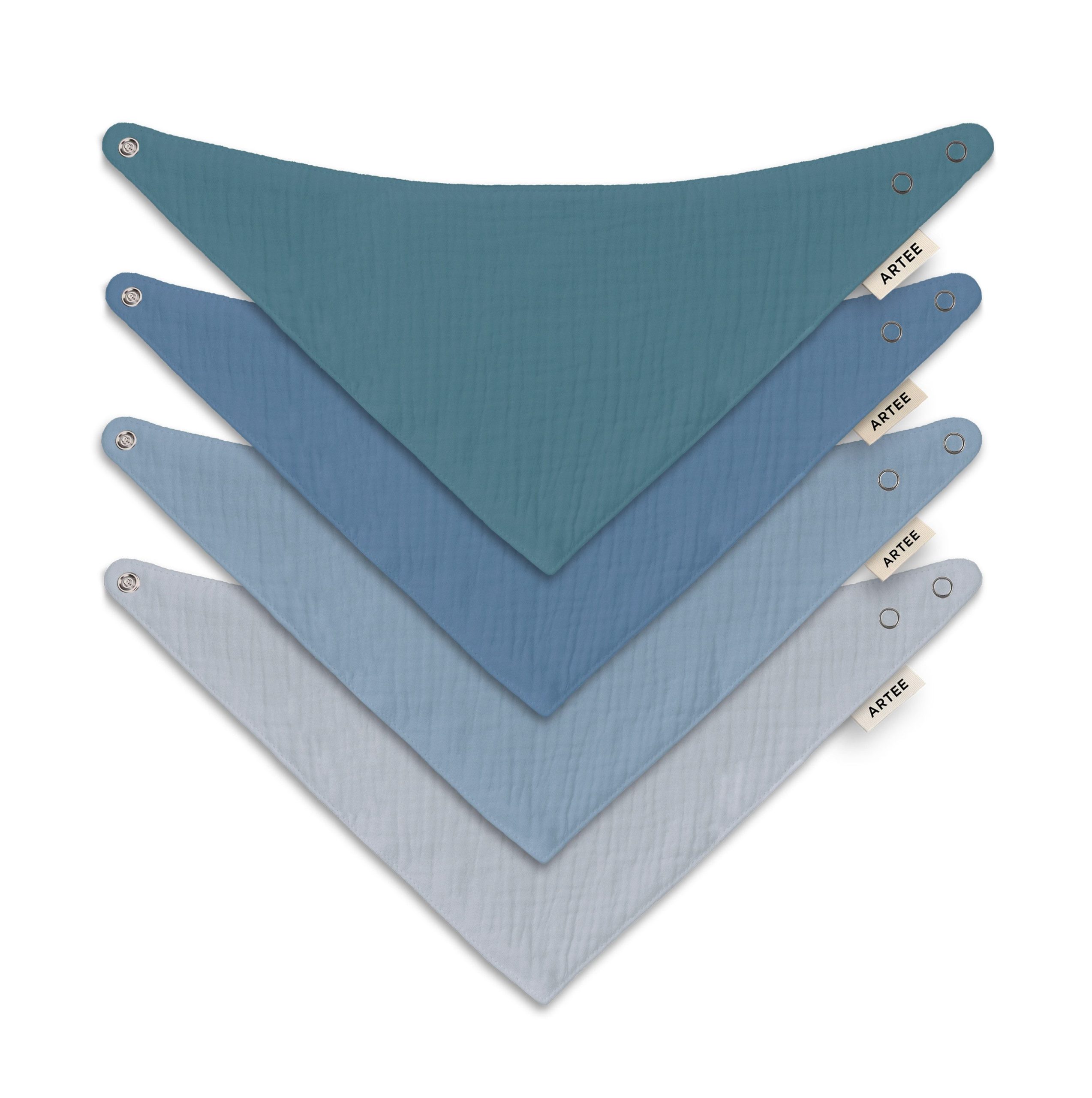 Artee Little Dutch Muslin Bib Set | Soft Organic Cotton Baby Bibs 0-18 Months