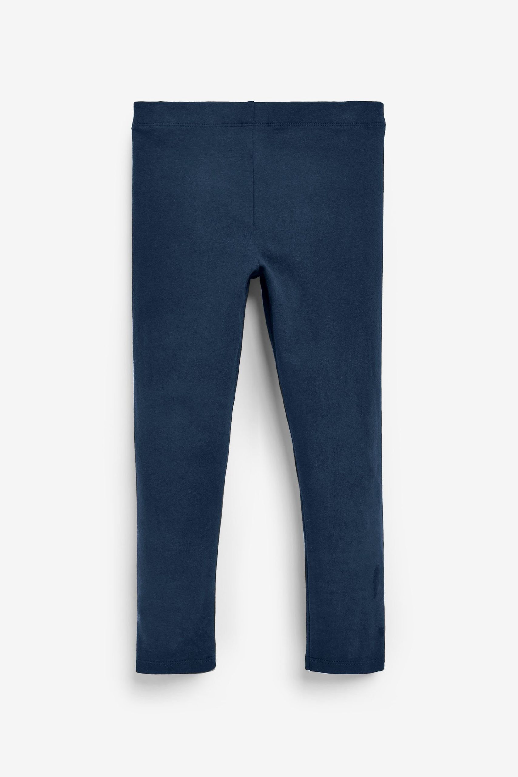 Next Girls' 5-Pack Cotton Leggings | Black, Navy, Grey, White