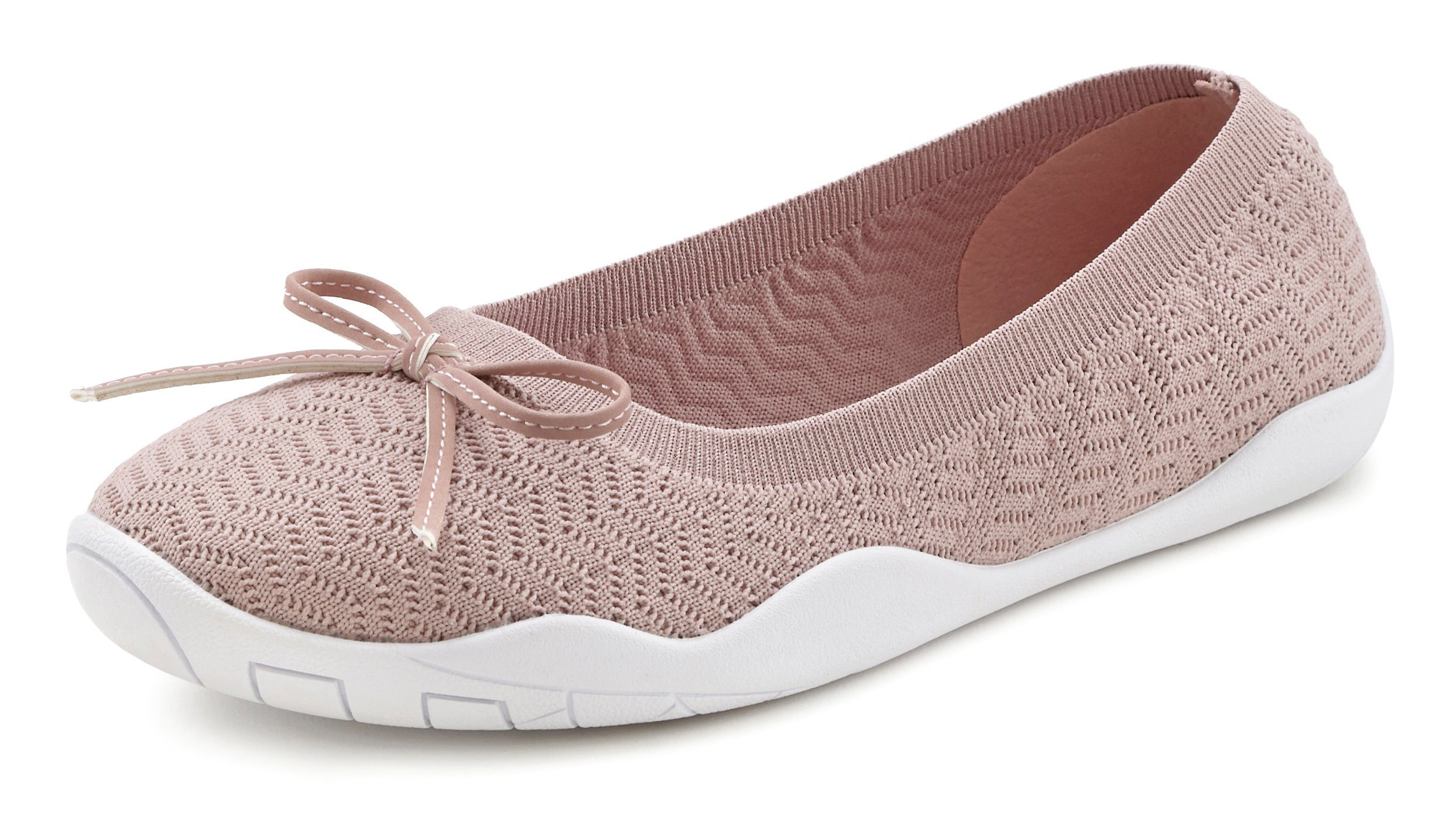 LASCANA Sneaker Ballerinas Sl slipper, Halbschuh, Slip-On-Sneaker ulralleicht VEGAN