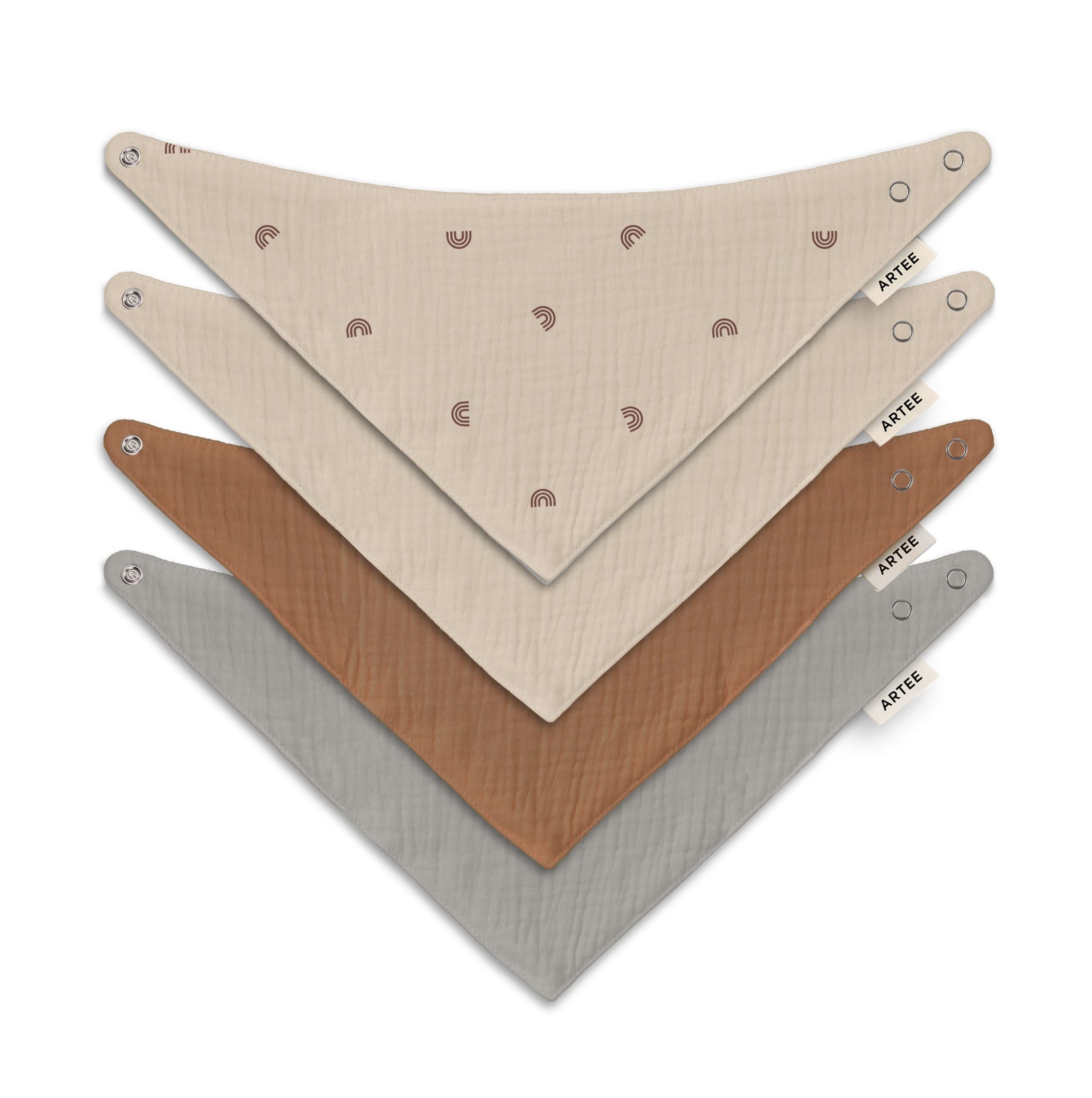 Artee Little Dutch Muslin Bib Set | Soft Organic Cotton Baby Bibs 0-18 Months