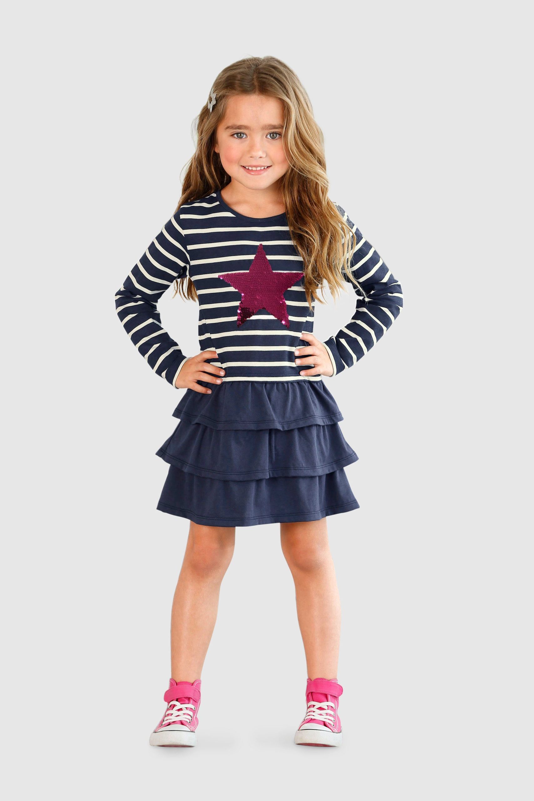 KIDSWORLD Jersey Dress for Little Girls