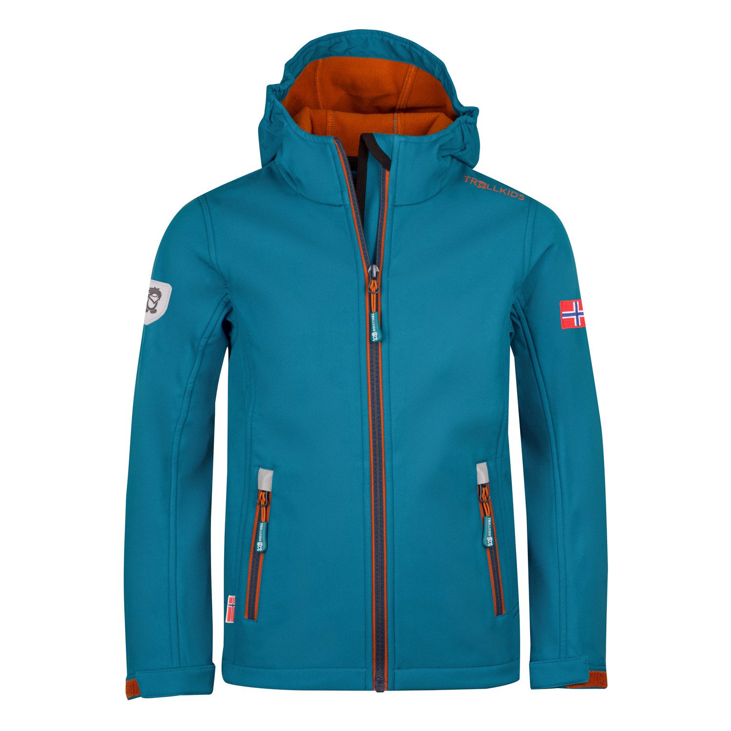 TROLLKIDS Trollfjord Softshell Jacket - Water-Resistant Kids' Outdoor Gear