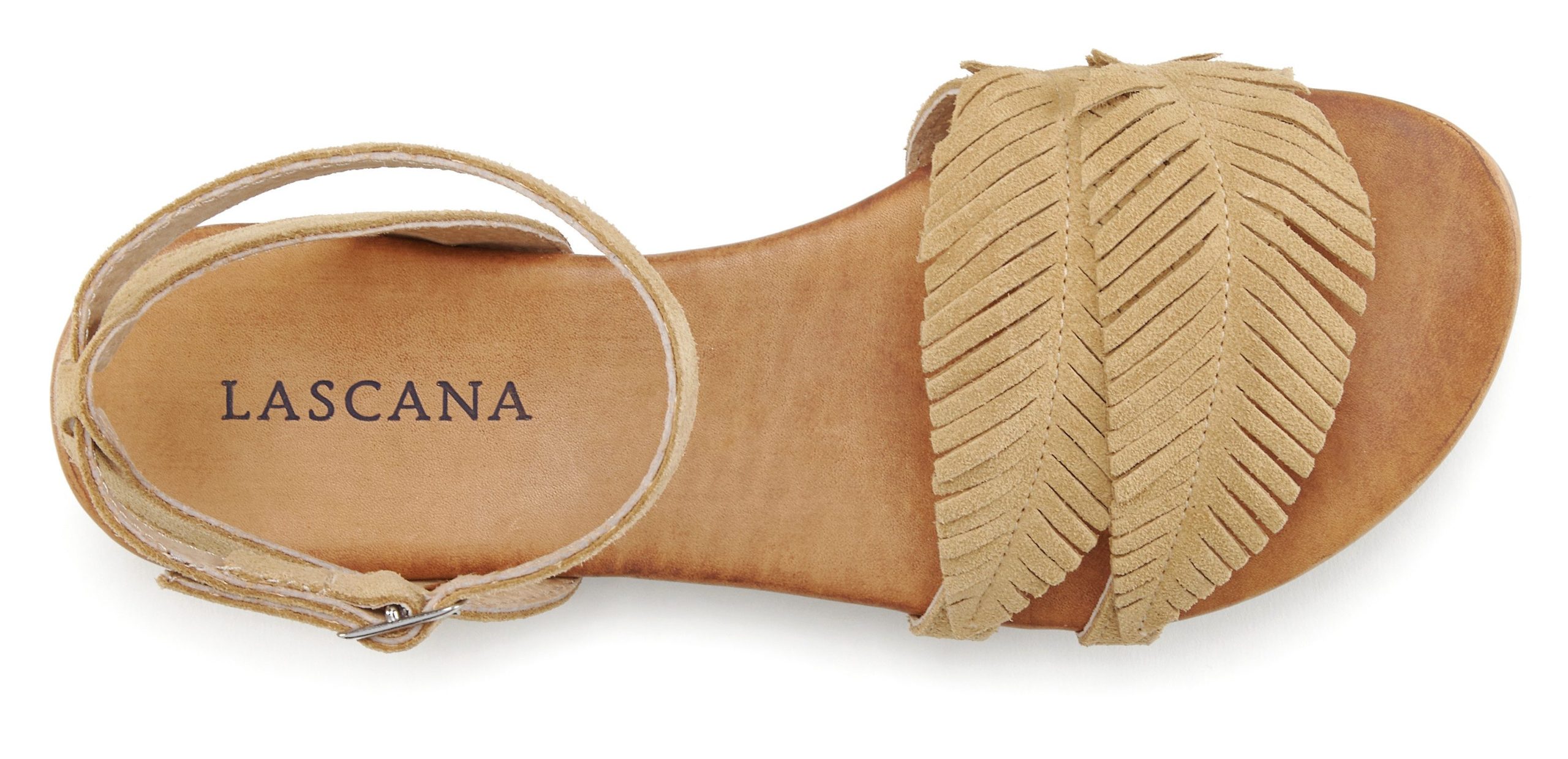 LASCANA Leather Fringe Sandals - Premium Comfort & Style LASCANA Leather Fringe Sandals - Premium Comfort & Style