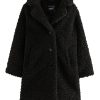 Next Teddy Borg Fleece Coat - Long Length, Plush Comfort