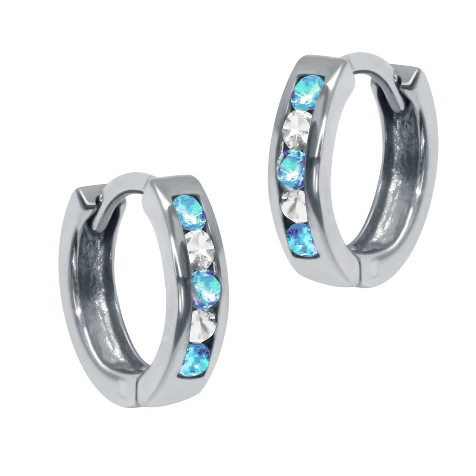 schmuck23 Klappcreolen Ohrringe Creolen 925 Silber Damen Kinder Mädchen