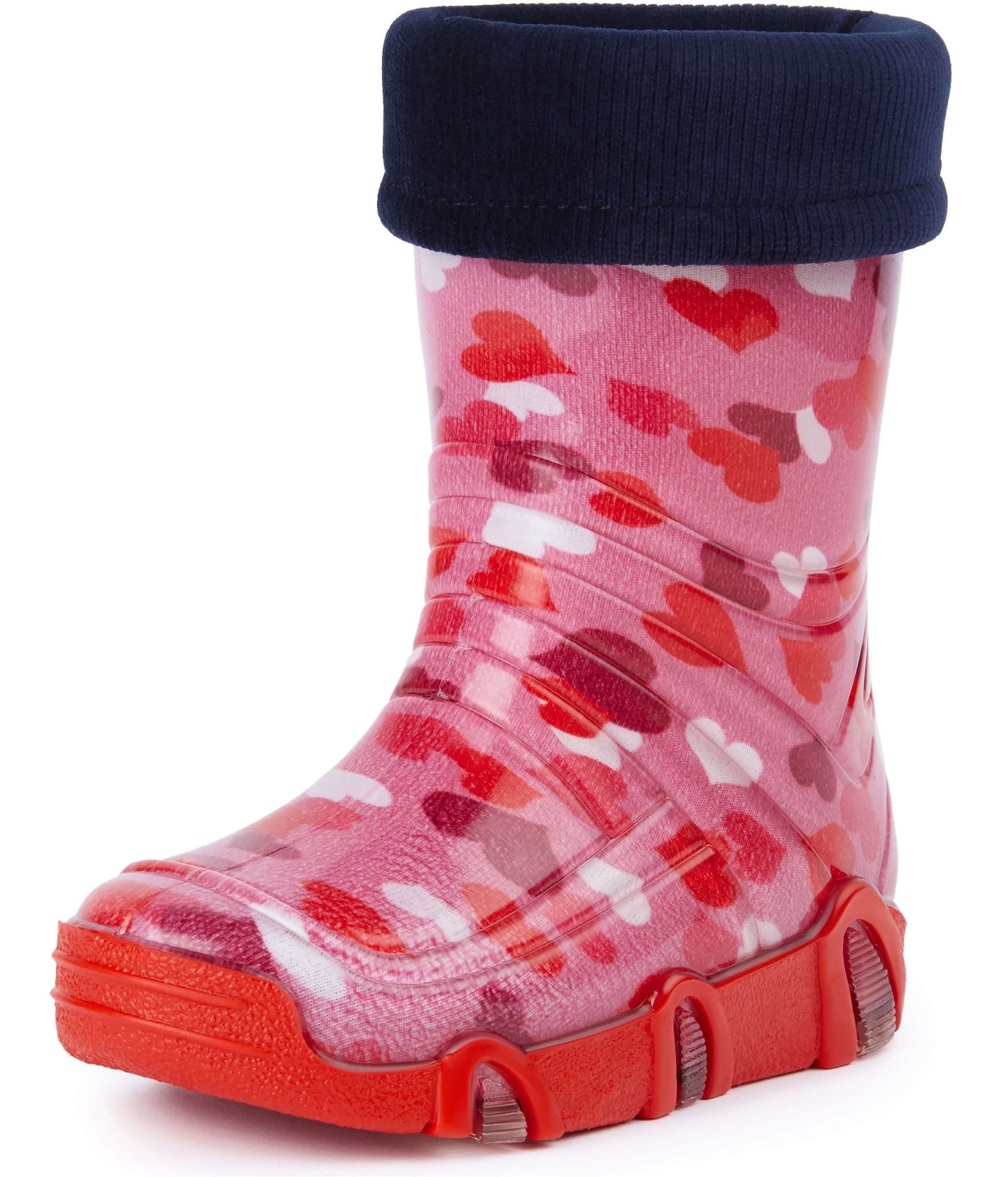 Ladeheid Children's Lined Wellington Boots | EU Made | Durable & Stylish